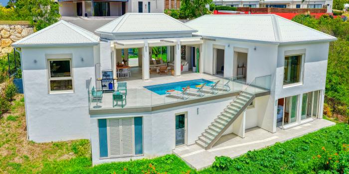 1.Location villa piscine vue mer Saint François Guadeloupe_Vue ensemble.